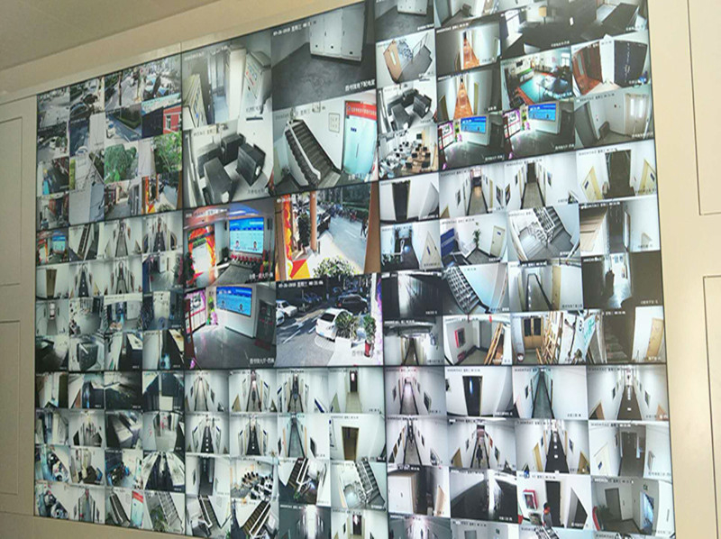 北京农科院传达室监控46寸3X3拼接屏案例完美收工